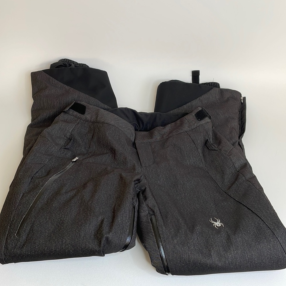 Spyder Section Ski Pants - Insulated Charcoal Gray size 10